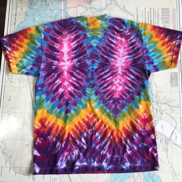 Vintage Keith Secola Native Americana Signed Tie Dye Tee Shirt - Picture 6 of 7